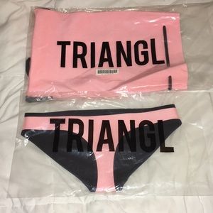 Authentic Triangl bikini bottoms with neoprene bag